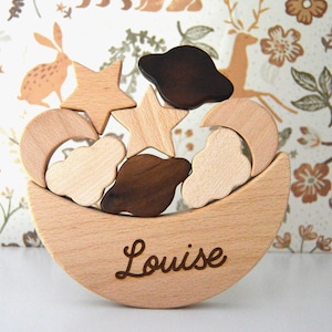 Personalized Montessori Wooden Toy | Baby & Toddler | Montessori Balance Game
