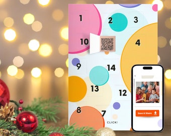 Personalisierter Adventskalender Foto Geschenk | Personalisierte | Geschenk Foto Erinnerungen | Weihnachtsgeschenk | All-Anlass-Geschenk-| Nachdenkliches Geschenk