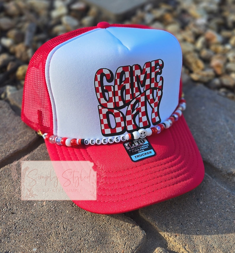 Backwards Game Day Hat - Red main image 0