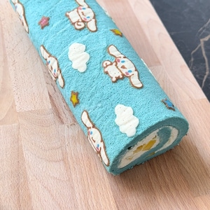 Digital template for Swiss roll cakes