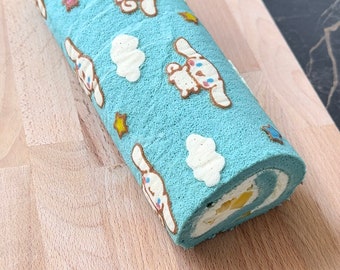 Digital template for Swiss roll cakes
