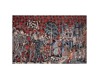 Poster - Wild Men and Moors Museum Tapestry circa 1440 - Germany