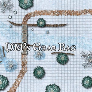 Tundra, Winter Road , DnD Map, D&D, Fantasy Map, Dungeons and Dragons, 5e, Roll20, Fantasy Bases, Gießerei, VTT, Digitale Karte