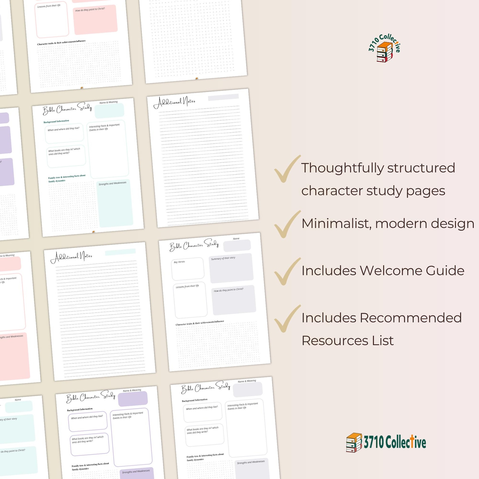 Bible Character Study Template: Printable Study Notes (PDF) - Etsy