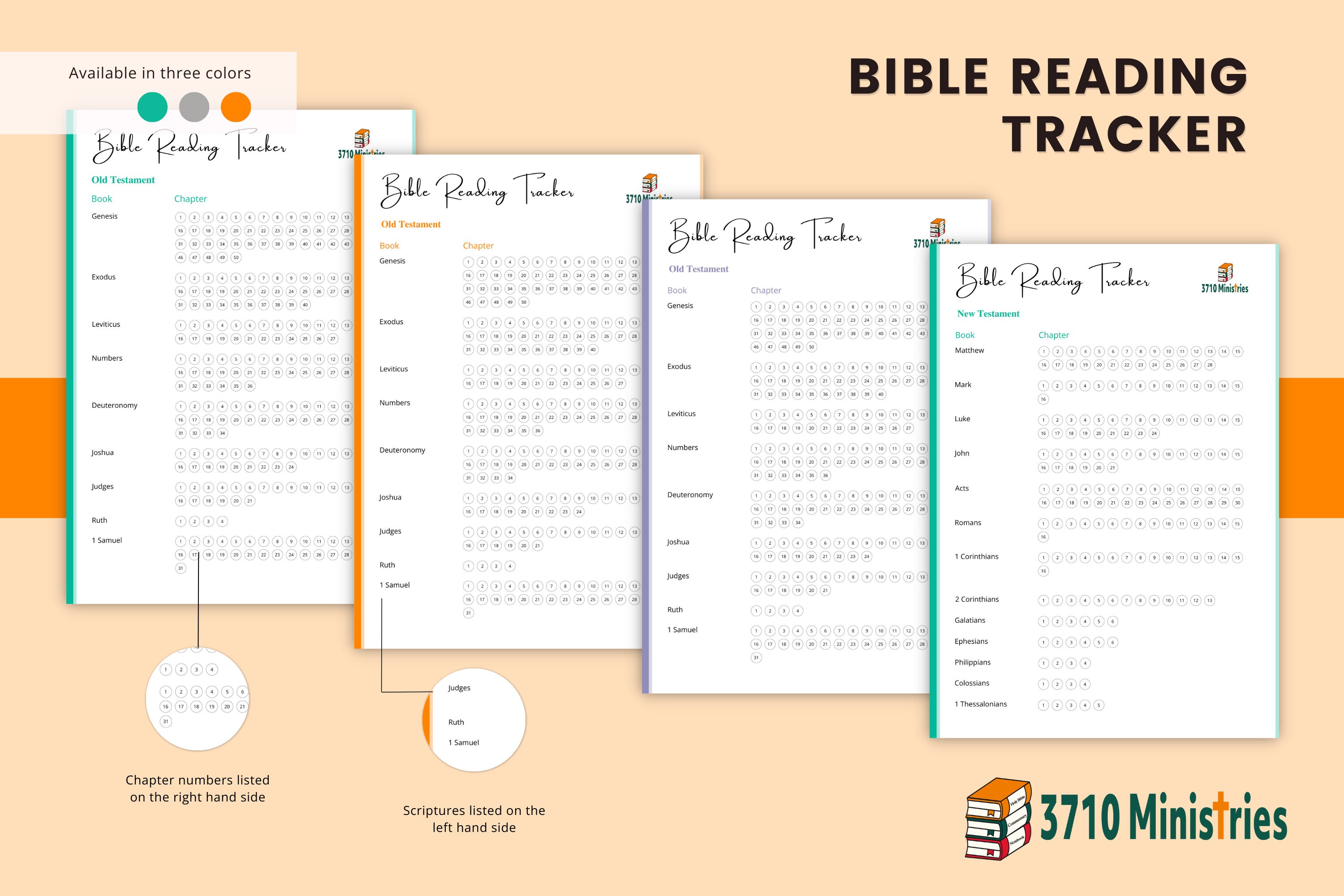 Bible Reading Tracker Printable Scripture Reading Log - Etsy