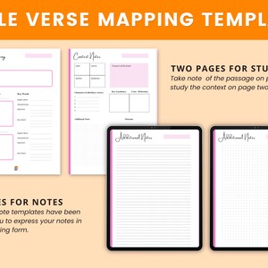 Bible Verse Mapping Printable Verse Study Template Digital - Etsy