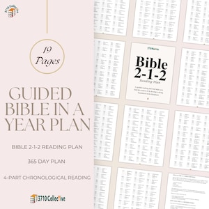 2-1-2 Bible Reading Plan: Undated Scripture Tracker (Printable & Digital)