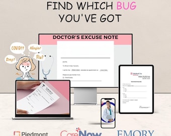 Certificado médico de urgencias / Justificante médico para el mismo día (PDF)