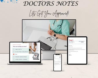 Custom Doctor's Excuse Notes | Urgent Care, Hospital, Return-to-Work (PDF)