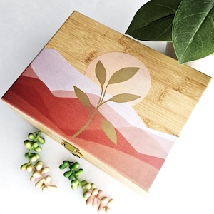 Handcrafted Personalized Stash Box: Boho Chic Jewelry & Crystal Storage