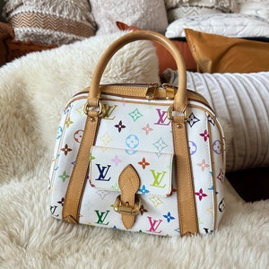 Takashi Murakami x Louis Vuitton White Monogram Multicolore Canvas Boite  Main Joaillerie