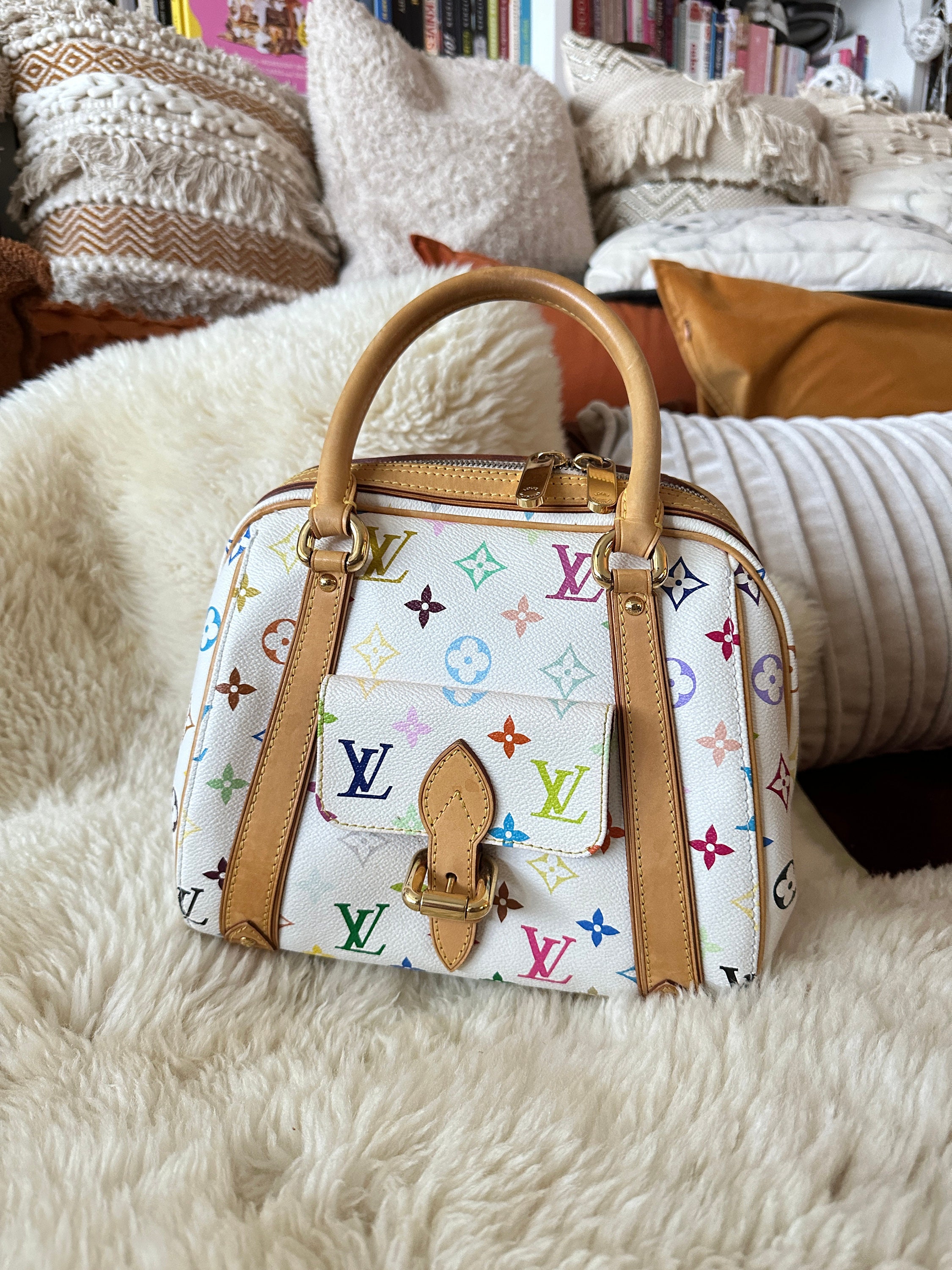 Vintage Louis Vuitton White Multicolor Bag -  Canada