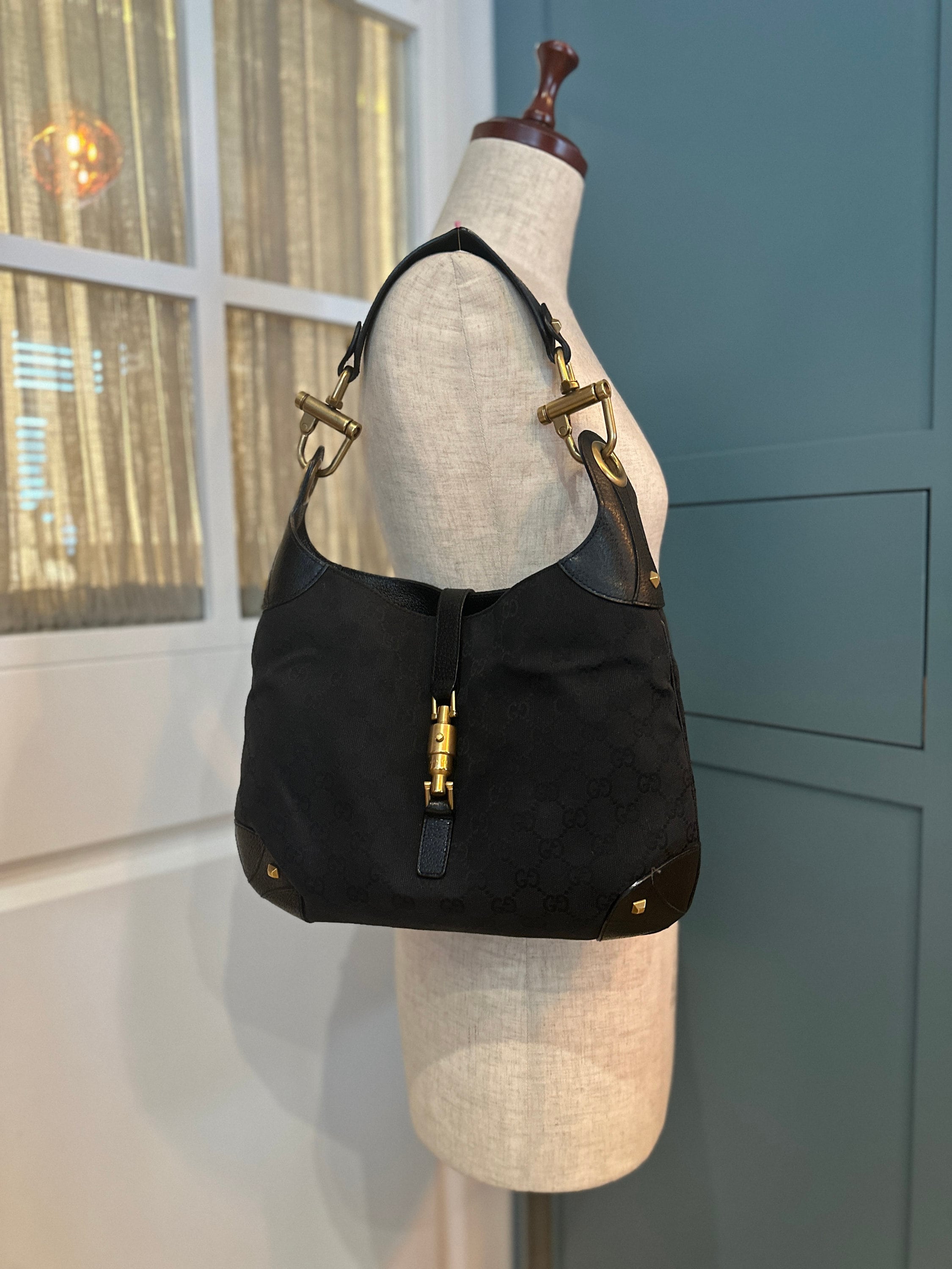 Vintage Tom Ford Gucci Monogram Jackie Shoulder Bag – Break Archive