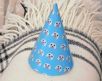 Cone party hat Boy party hat Party hat svg Party printables pdf Instant download Seal animal Seal print