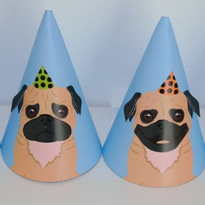 Kids animal hat Pug dog Birthday hat Popular printables Educational printables Spring printable Educational activity Educational activities