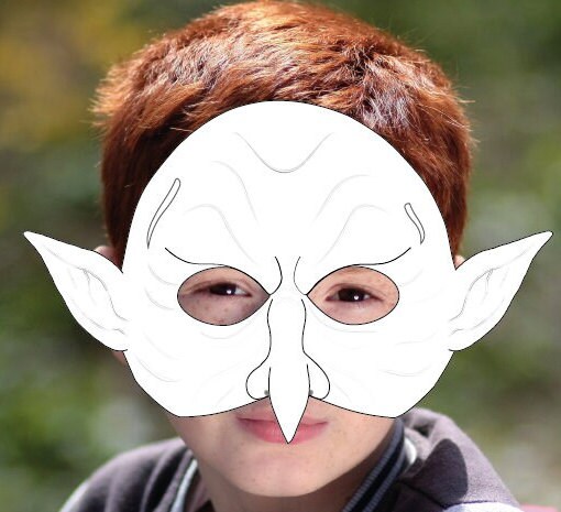 Coloring Goblin Mask Green Goblin Mask Tween Girl Gifts Demond - Etsy