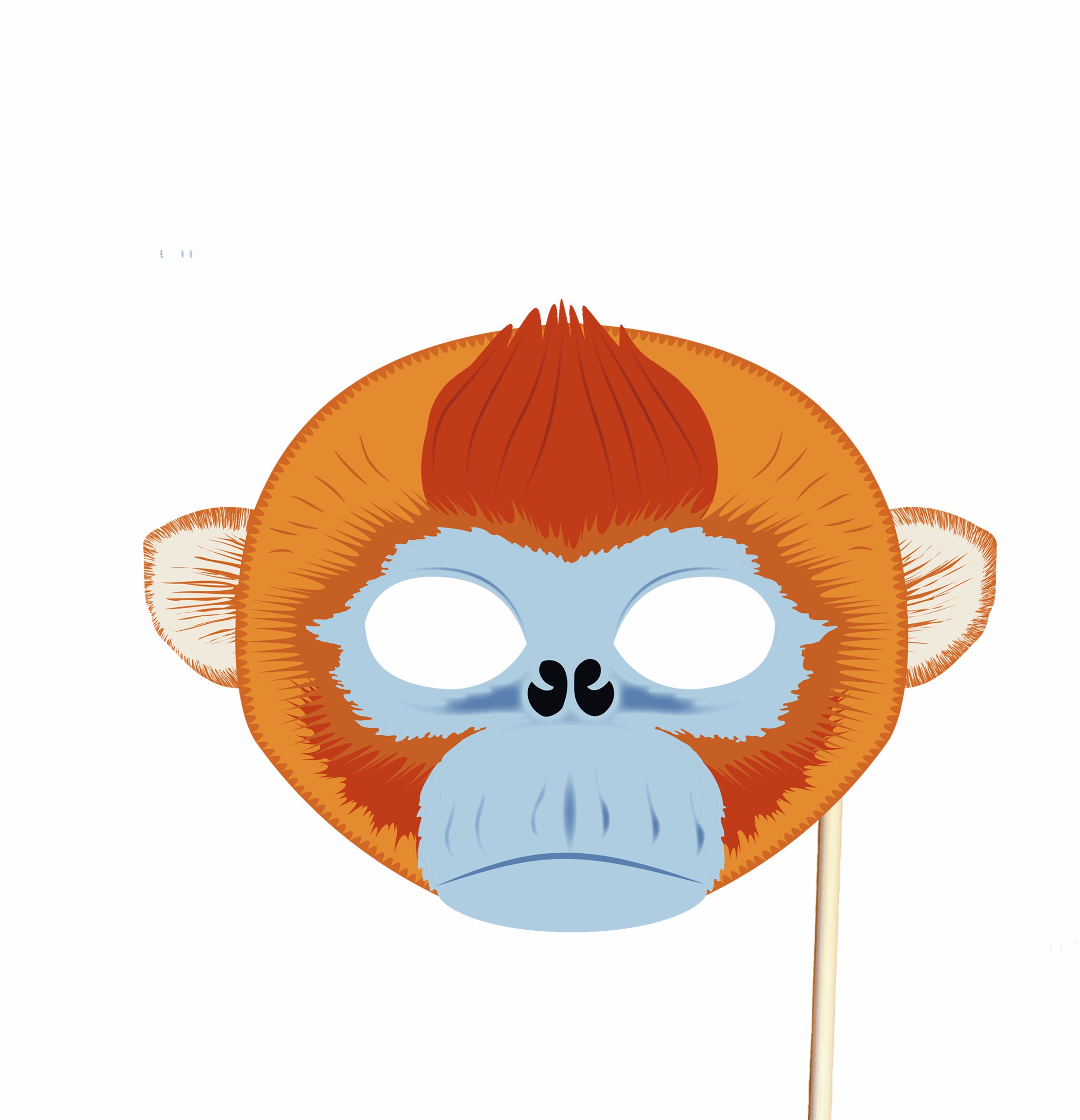 Monkey Mask Cosplay Mask Custom Mask Masquerade Mask Creepy Mask