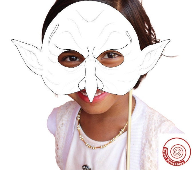 Coloring Goblin Mask Green Goblin Mask Tween Girl Gifts Demond - Etsy