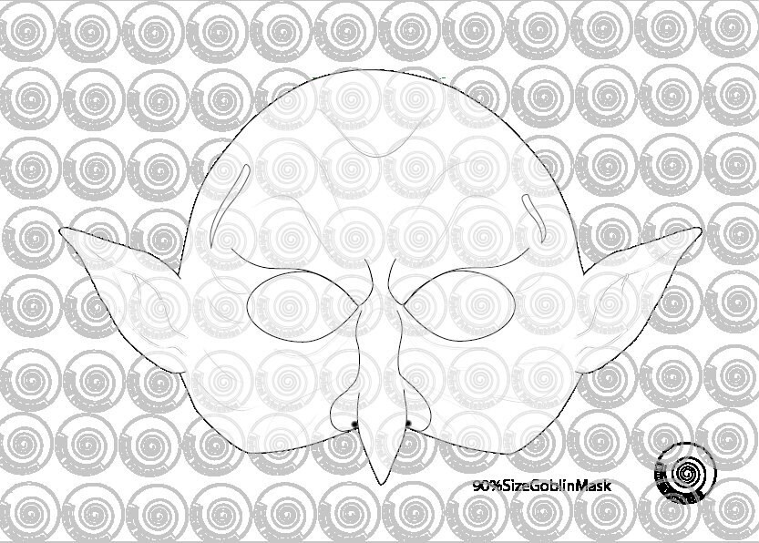 Coloring Goblin Mask Green Goblin Mask Tween Girl Gifts Demond - Etsy