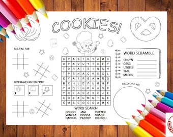 Coloring placemat Educational printables Popular printables Educational activity Educational activities Busy book
