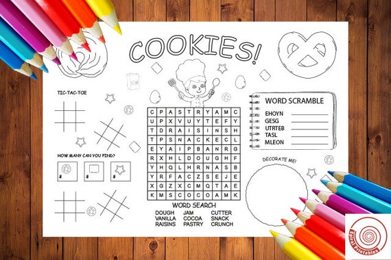 Coloring placemat Educational printables Popular printables Educational activity Educational activities Busy book