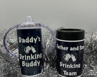 File only! Kids sippy cup tumbler toddler gift father and son drinking team tumbler beer soda can PDF FILE ONLY Sublimation