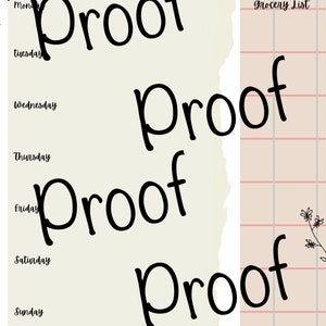 Weekly meal planner