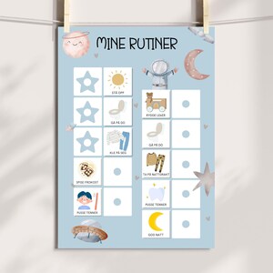 Morgen og kveldsrutiner for barn, norsk