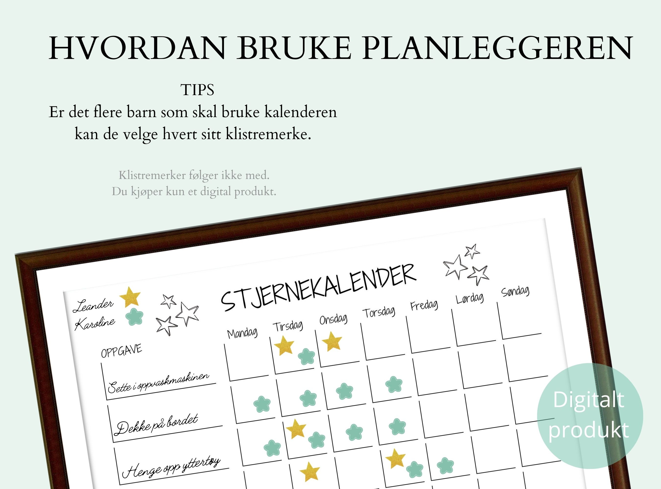 MOTIVASJONSKALENDER for Husarbeid, Arbeidsoppgaver, Belønningskalender,  Skjema for Oppgaver Hjemme - Etsy, image size:2700x2000