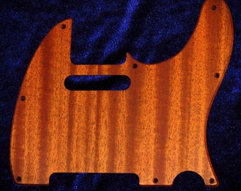 Mahogany Solid Wood Telecaster Style Pickguard Standard