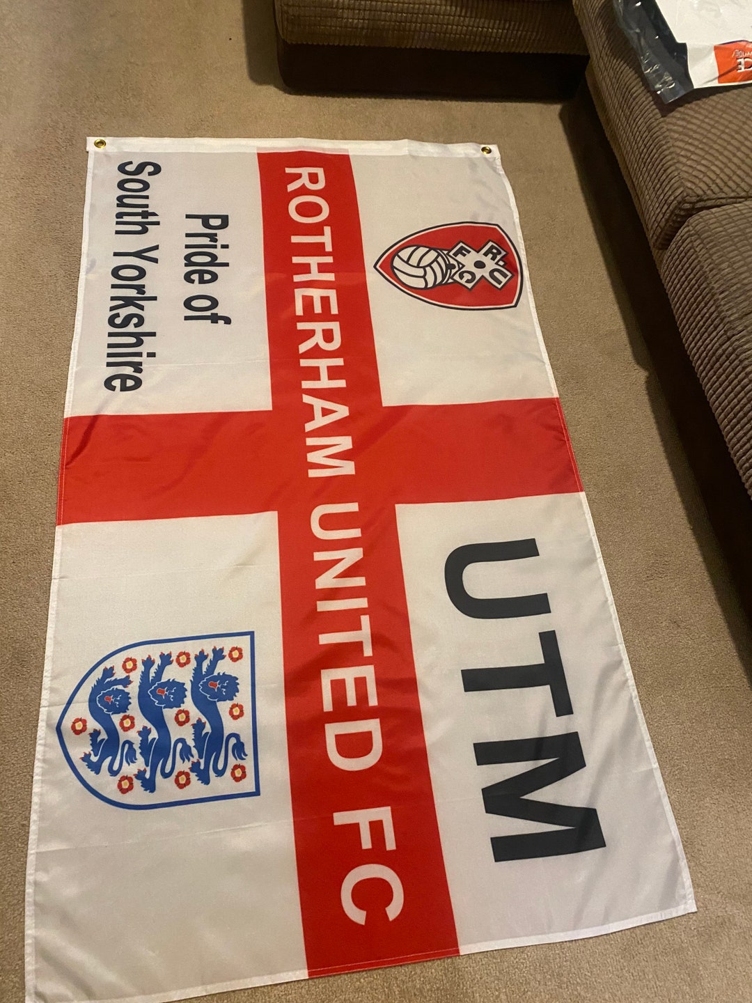 Rotherham United Flag 5FT X 3FT Football Flag Etsy