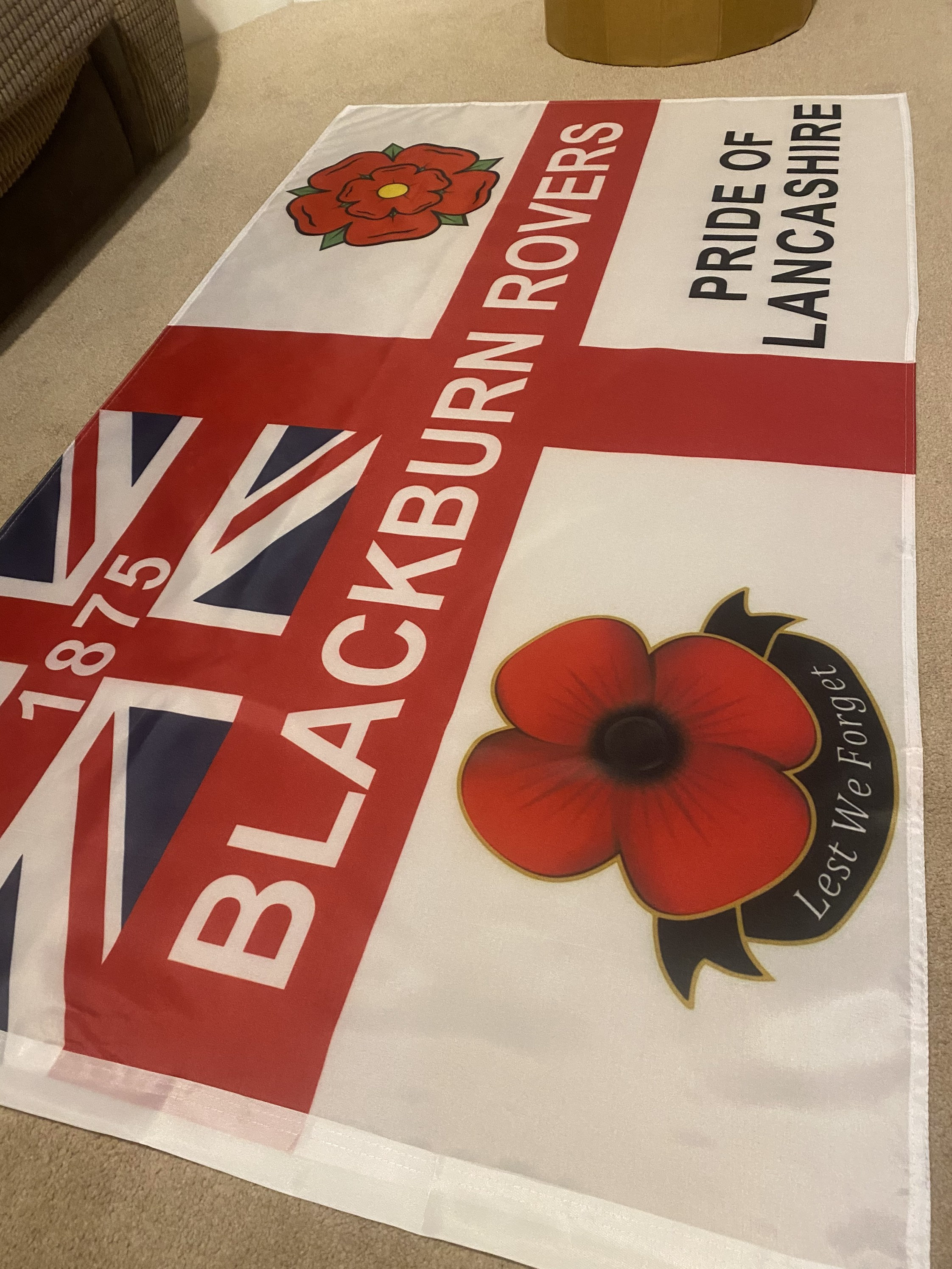 Blackburn Rovers Flag 5FT X 3FT Football Flag Etsy UK