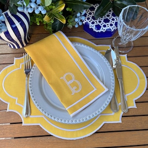 Placemats and Napkins Set, Cloth Placemats, Cotton Placemats Washable, Cloth Napkins, Table Placemats, Dinner Napkins, Cotton Placemats