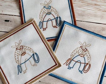 Western Charm Housewarming Gift: Cowboy Cocktail Napkins - Perfect Hostess Gift for Friends