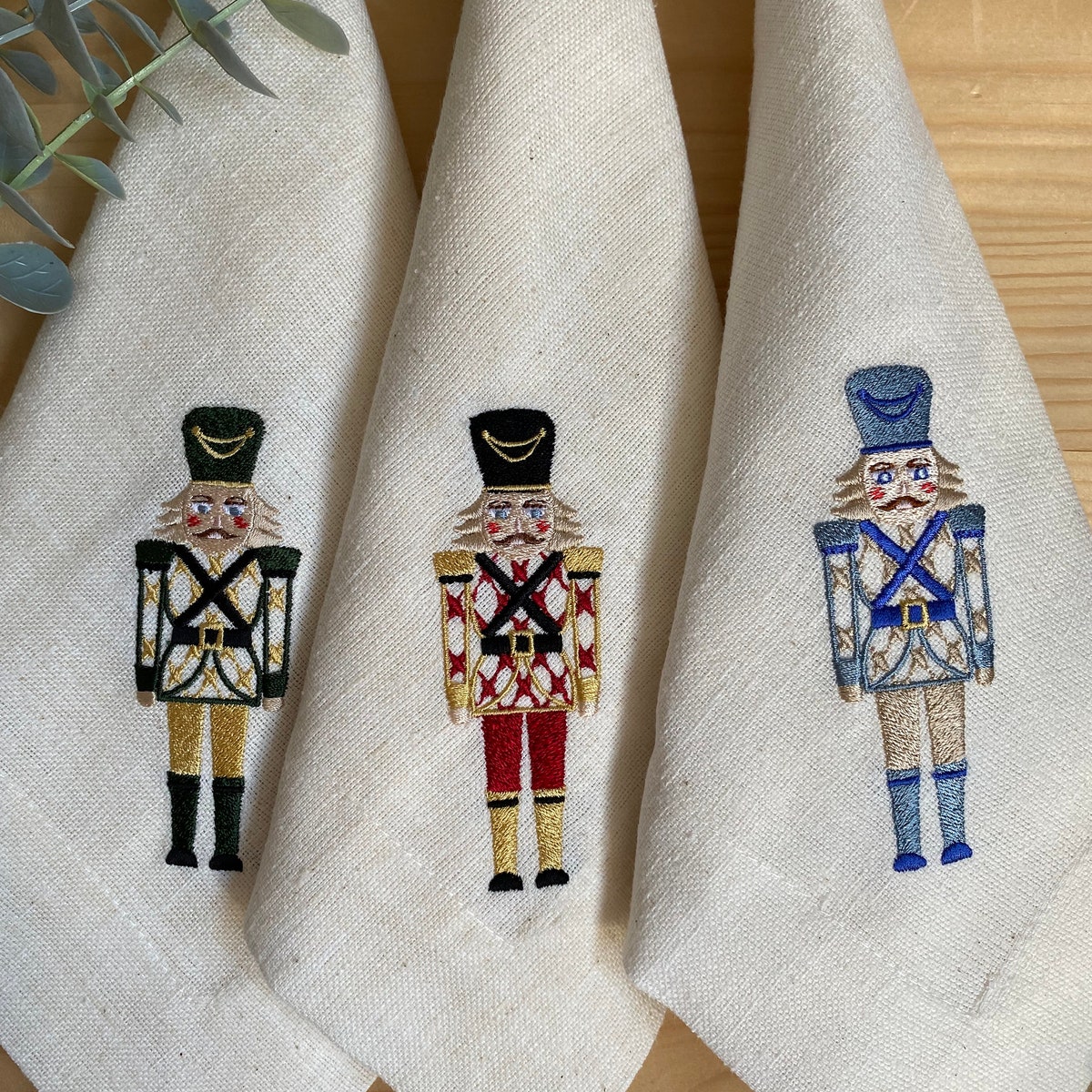 Nutcracker Linen Napkins - Mixed Set