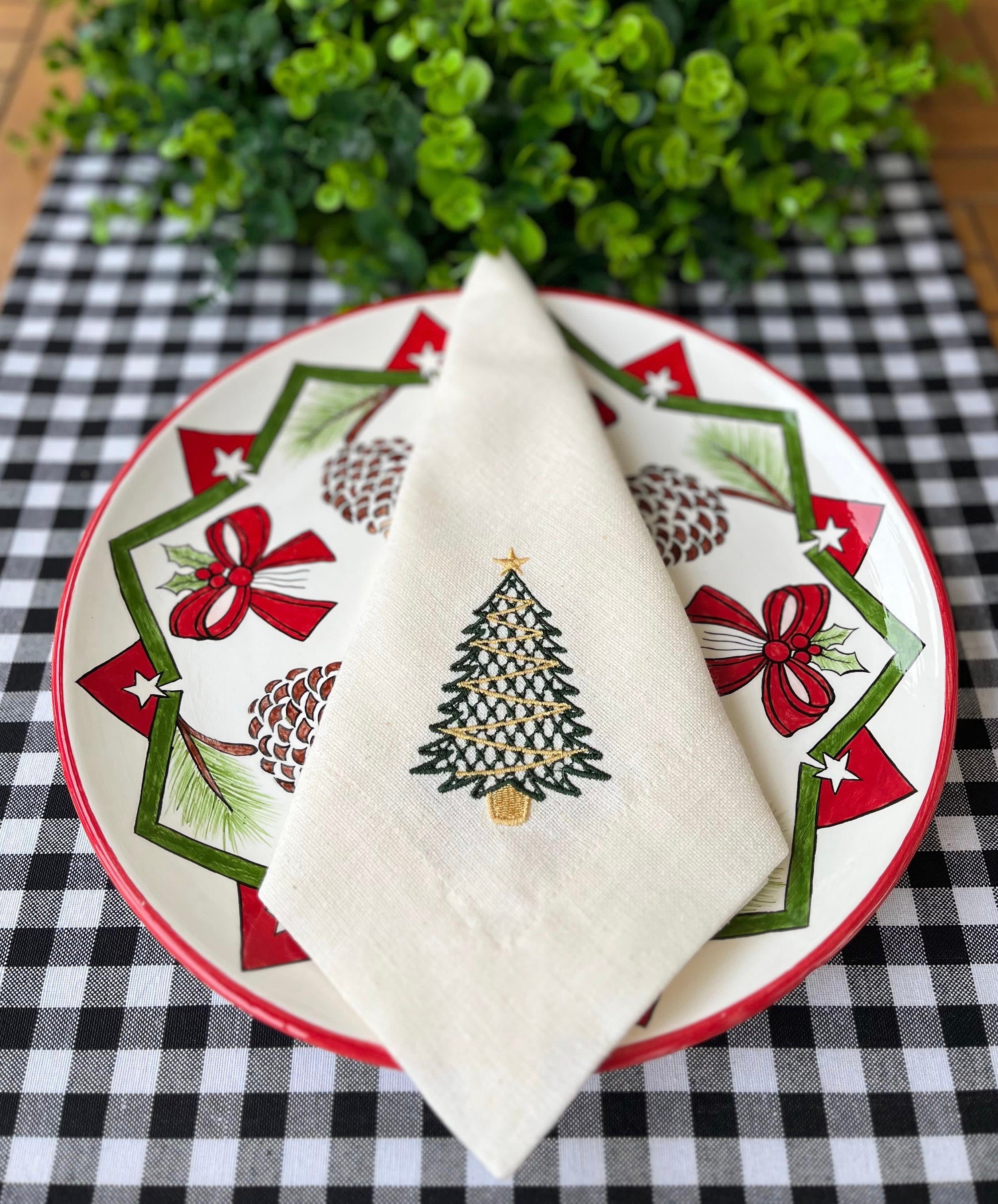 Christmas Linen Napkins