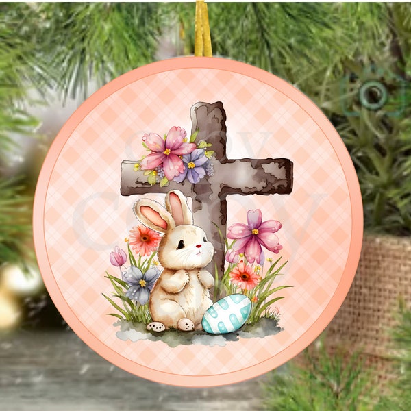 PNG File Easter He is Risen Bunny Sign, Wreath, Wreath Accessory