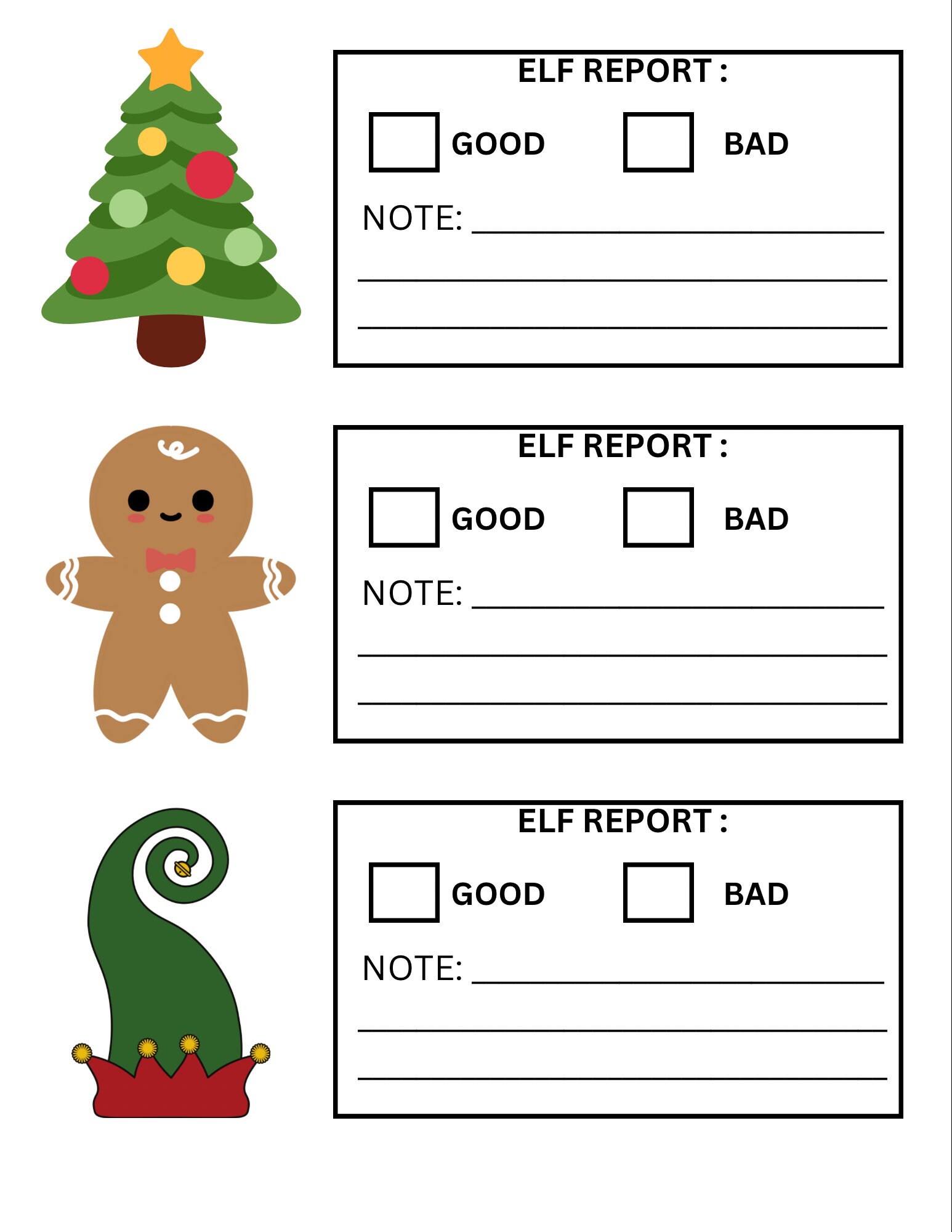 Elf of the Shelf Report PDF - Etsy