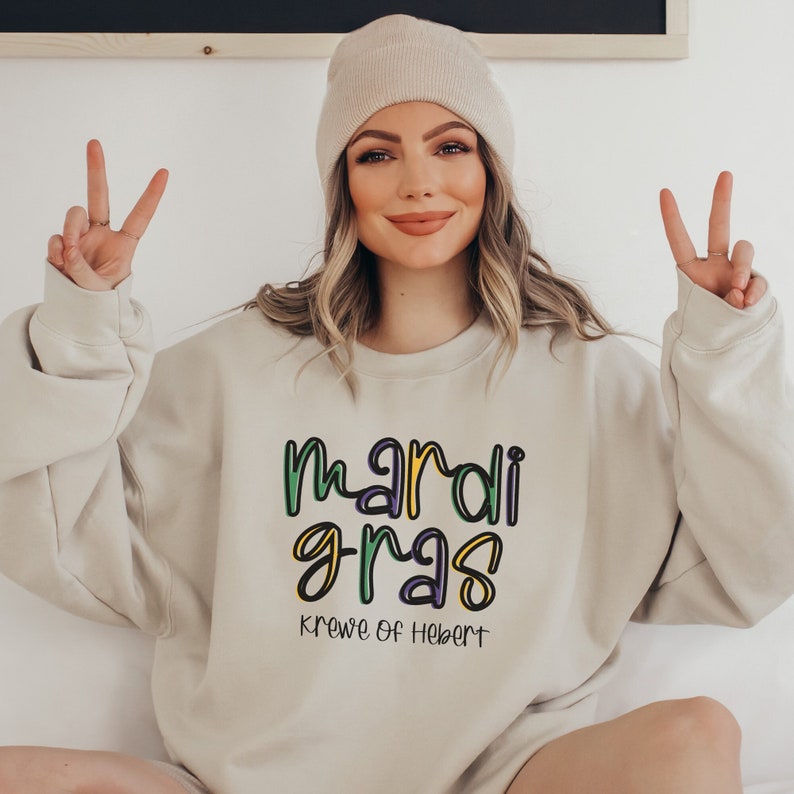 mardi gras sweatshirt girls
