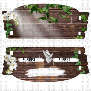Digital Design (PNG) for Sublimation Bench/Memorial Bench
