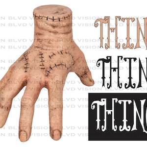 Thing Hand SVG, Thing Addams PNG, Transparent Background, Thing Hand  Sticker, Digital File, Printable File, Instant Download, Thing Cricut 