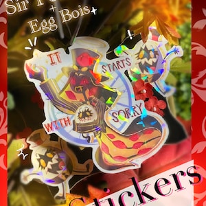 It Starts With Sorry HazbinHotel Sticker