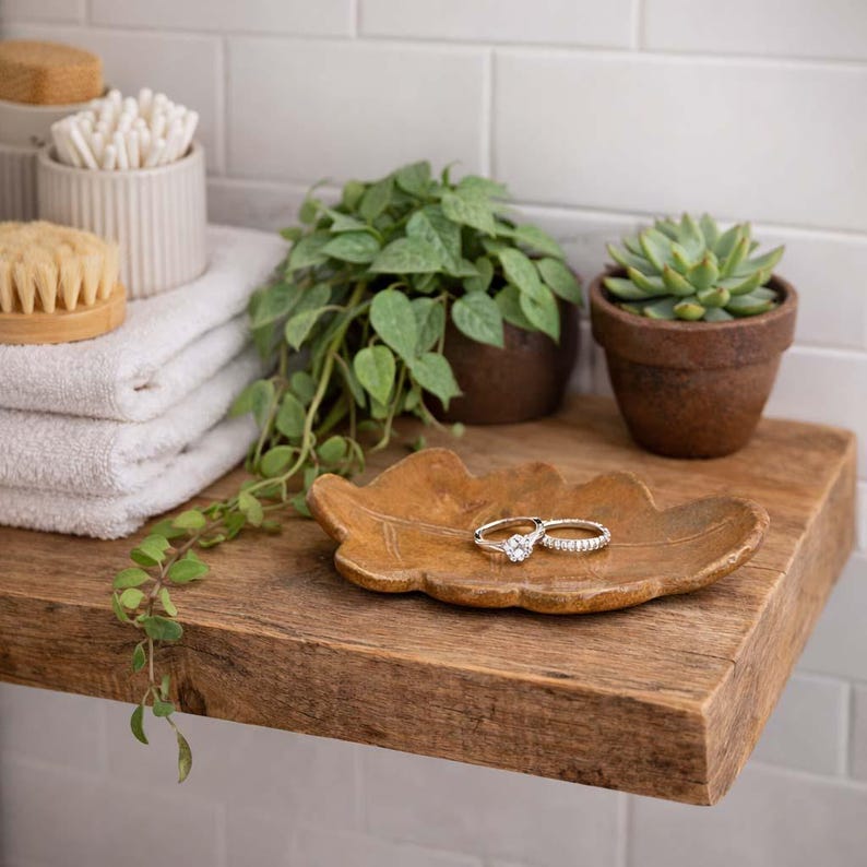 light brown ceramic leaf dish - oak leaf stoneware plate