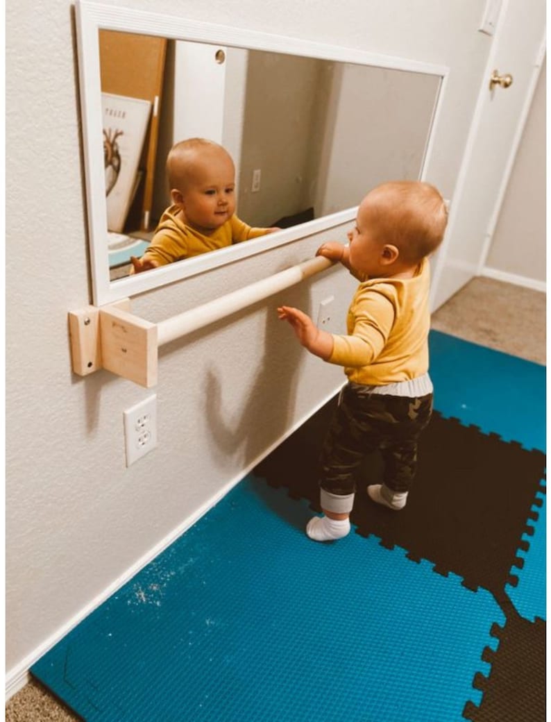 Nursery Mirror Baby Full Length Mirror Montessori Mirror Etsy