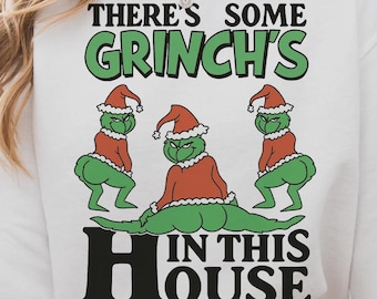In This House We Png, Christmas Png, Retro Grinchmas Png, Trendy Christmas png, Grinch Png, Funny Christmas Png, Christmas Shirt Holiday Png