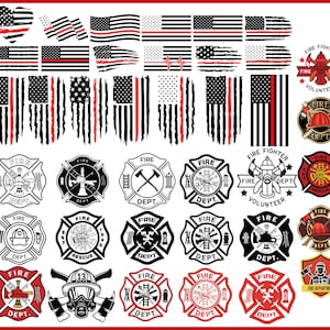 Feuerwehrmann SVG-Bundle, Fire Dept svg, Feuerwehrmann svg, Feuerwehr svg, Feuerwehrmann svg, Malteserkreuz, png, dxf, digitaler Download
