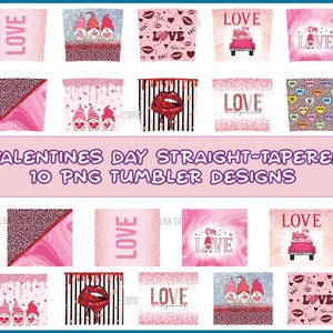 Valentine Tumbler Wrap Bundle, Valentines Day PNG Bundle, Valentine Tumbler Png, Valentine Sublimation Designs, Valentine Gift Sublimation