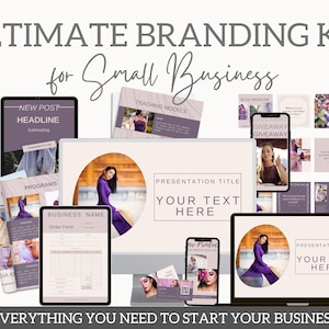 Branding Kit, Branding Package Templates, DIY Branding Kit, Social Media Branding, Branding Logo Kit, Instagram Bundle, Business Marketing