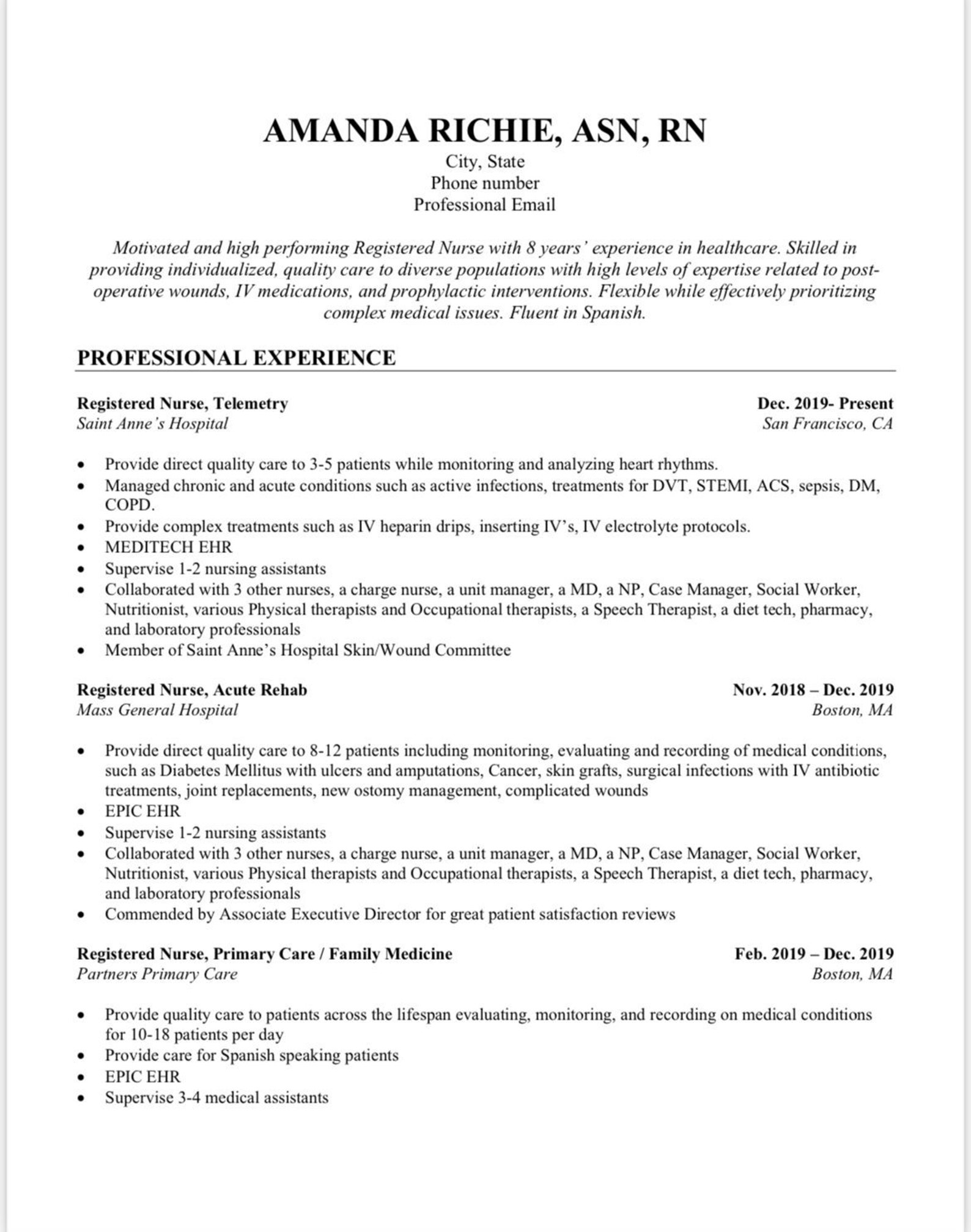 Nurse Resume Template Simple but - Il 1588xN.4332813285 S9f6