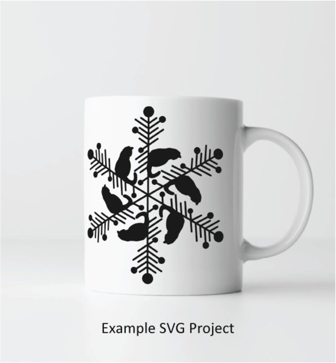 Cat Snowflake - SVG - Cricut Svg, Cameo Svg, Vector File, Cutting File ...